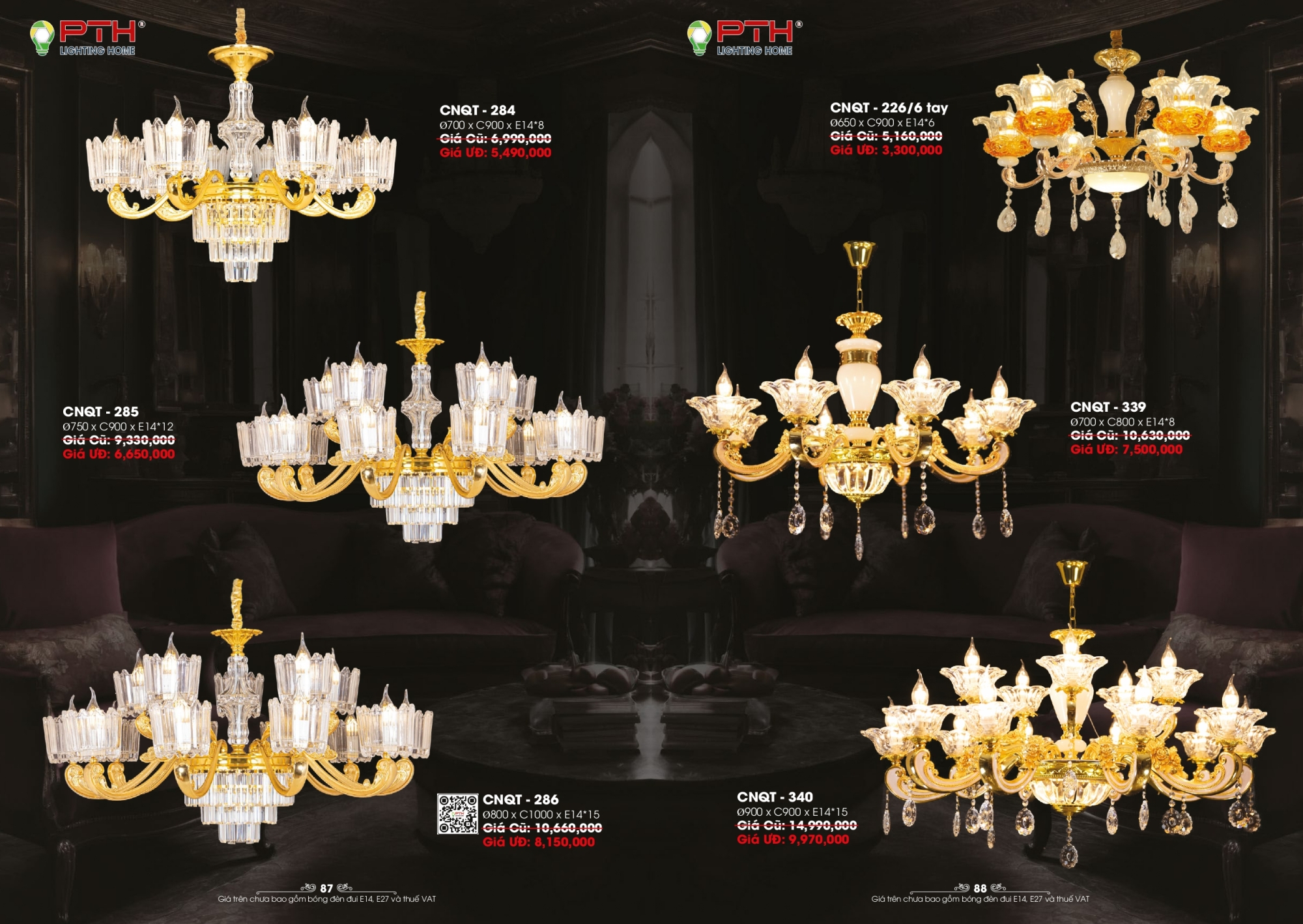 Bảng giá đèn trang trí PTH Lighting Home 2026